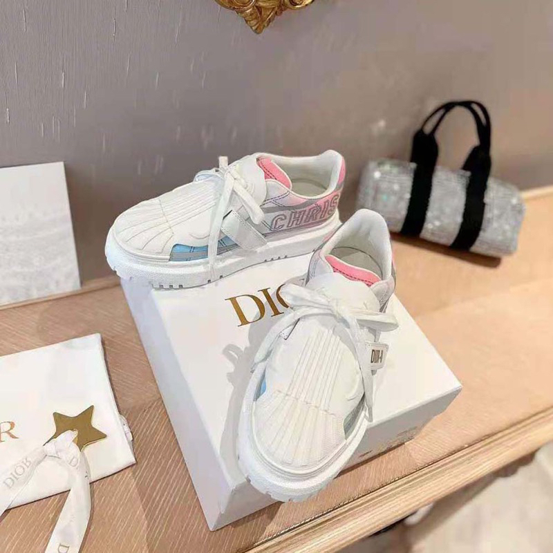 GIÀY SNEAKER CHRISTAN DIO ID TRẮNG HỒNG LAI AU FULLBOX CAO CẤP