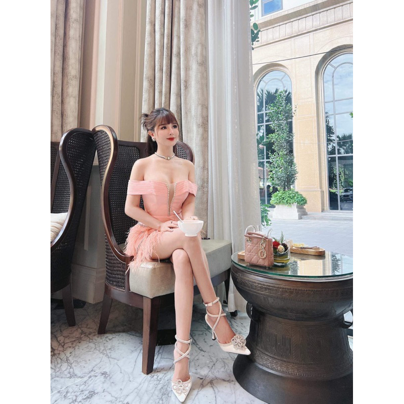 Thanh lý váy les art sz s mặc đi tiệc 1l like new
