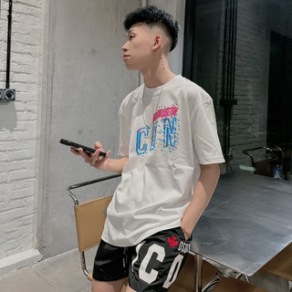 Áo thun nam dsq 035 thời trang nam chất liệu cotton hai màu đen trắng mới nhất.