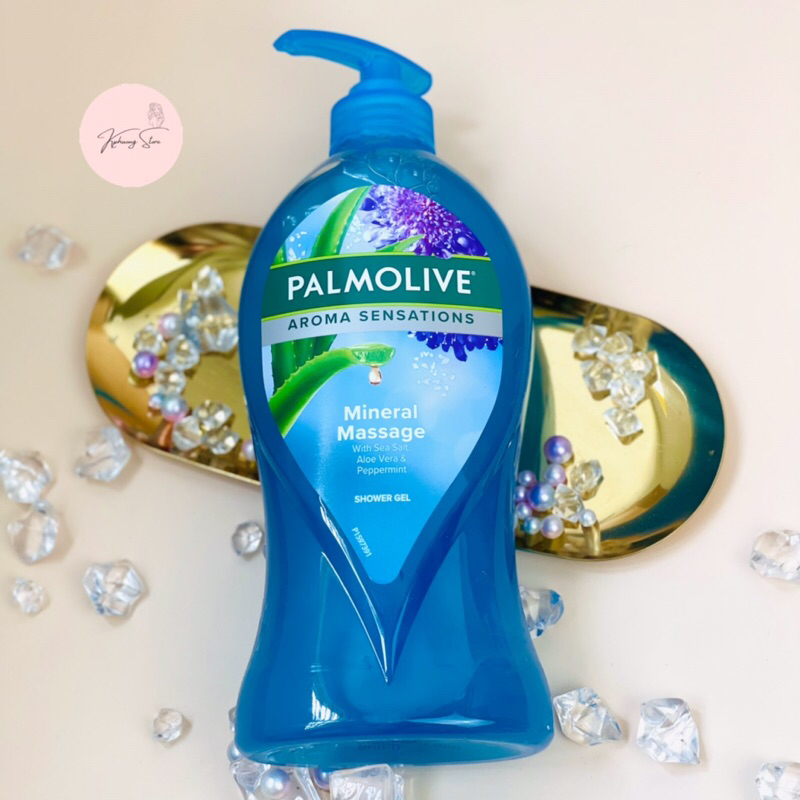 Sữa tắm massage Palmolive muối biển nha đam bạc hà 750ml