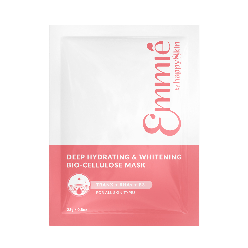 10 Mặt Nạ Dưỡng Trắng Super Hydrating & Whitening Bio Cellulose Mask Emmié by HappySkin