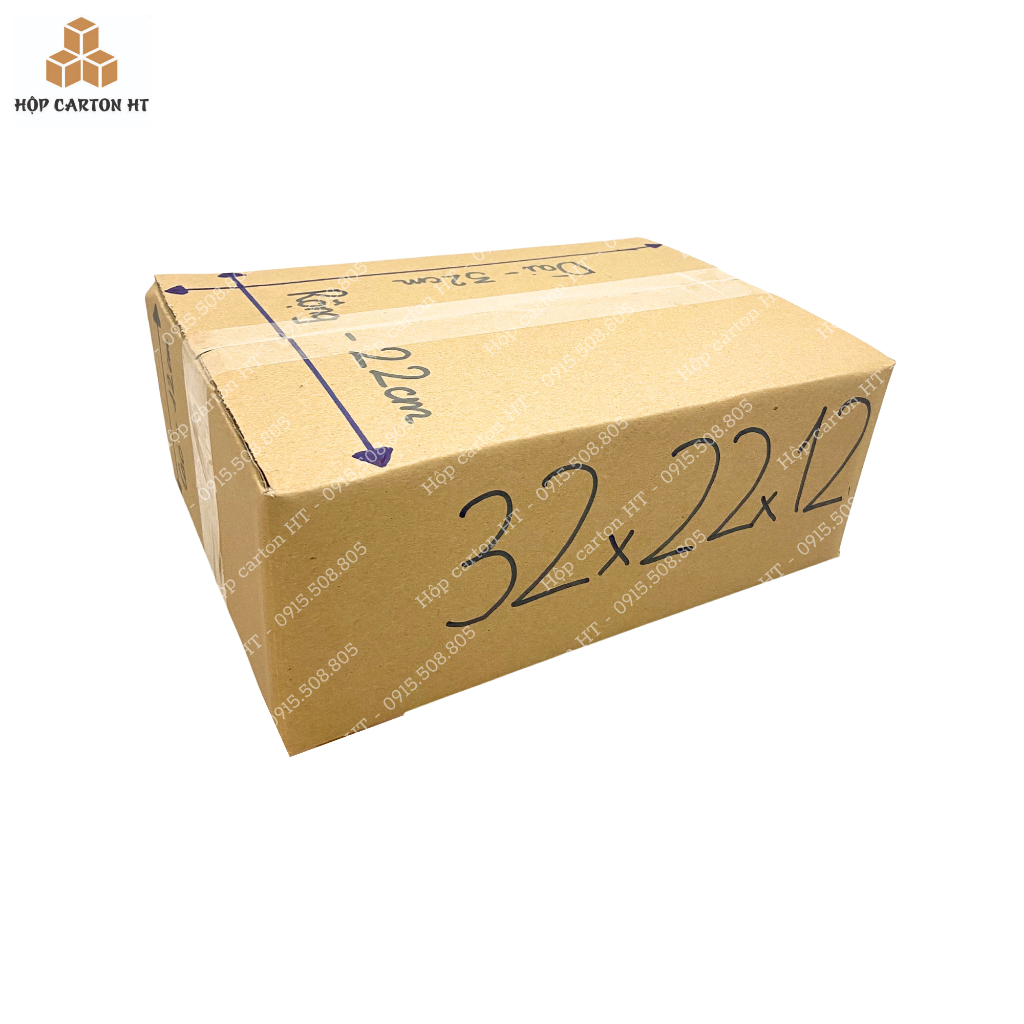 32x22x12 Thùng Carton hộp carton đóng hàng giá gốc tận xưởng - Hộp carton HT