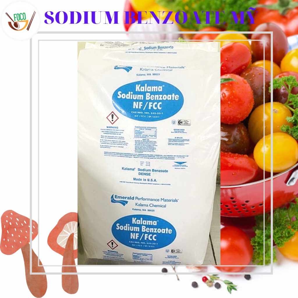 BẢO QUẢN SODIUM BENZOATE - MỸ - 1KG
