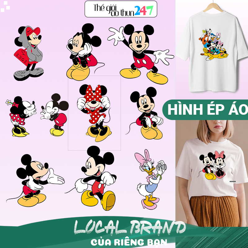 [Hình ủi, ép nhiệt] Hình ủi Mickey M20 dành cho trẻ em