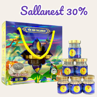Nước Yến Sào Sallanest Chưng hạt chia cao cấp 30% yến tươi - Hộp tiết kiệm