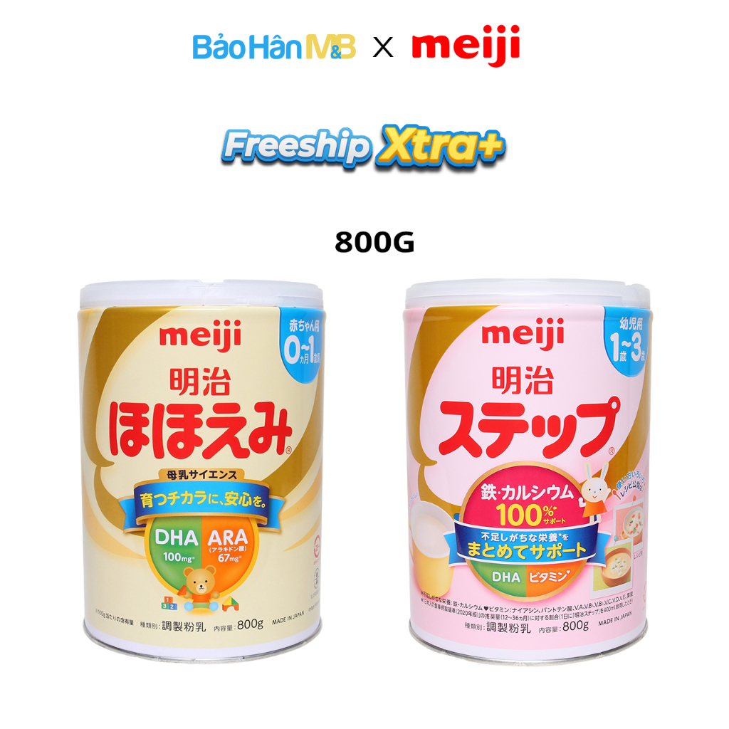 Sữa Meiji Nội Địa Nhật Bản [ 0-1 ] [1-3 ] lon 800g [ date mới nhất ] Chính hãng