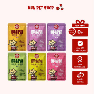 [1 Gói Lẻ] Pate Wanpy Happy 100 Cho Mèo 70g - Kun Pet Shop