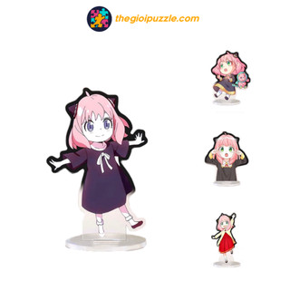 Mô hình Standee Anya Forger anime Spy x Family Thegioipuzzle bằng Acrylic trong suốt cao 8cm TGAFA