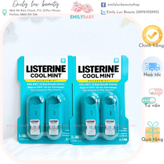 Xịt thơm miệng diệt khuẩn Listerine 7.7ml Mỹ