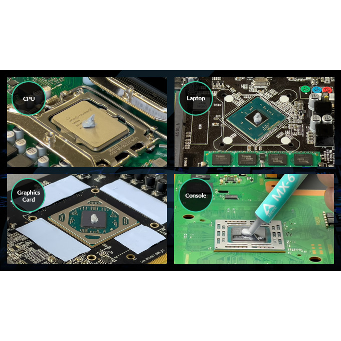 Keo tản nhiệt ARCTIC MX-6 4gram kèm 6 khăn. - Hàng chính hãng mới 100%