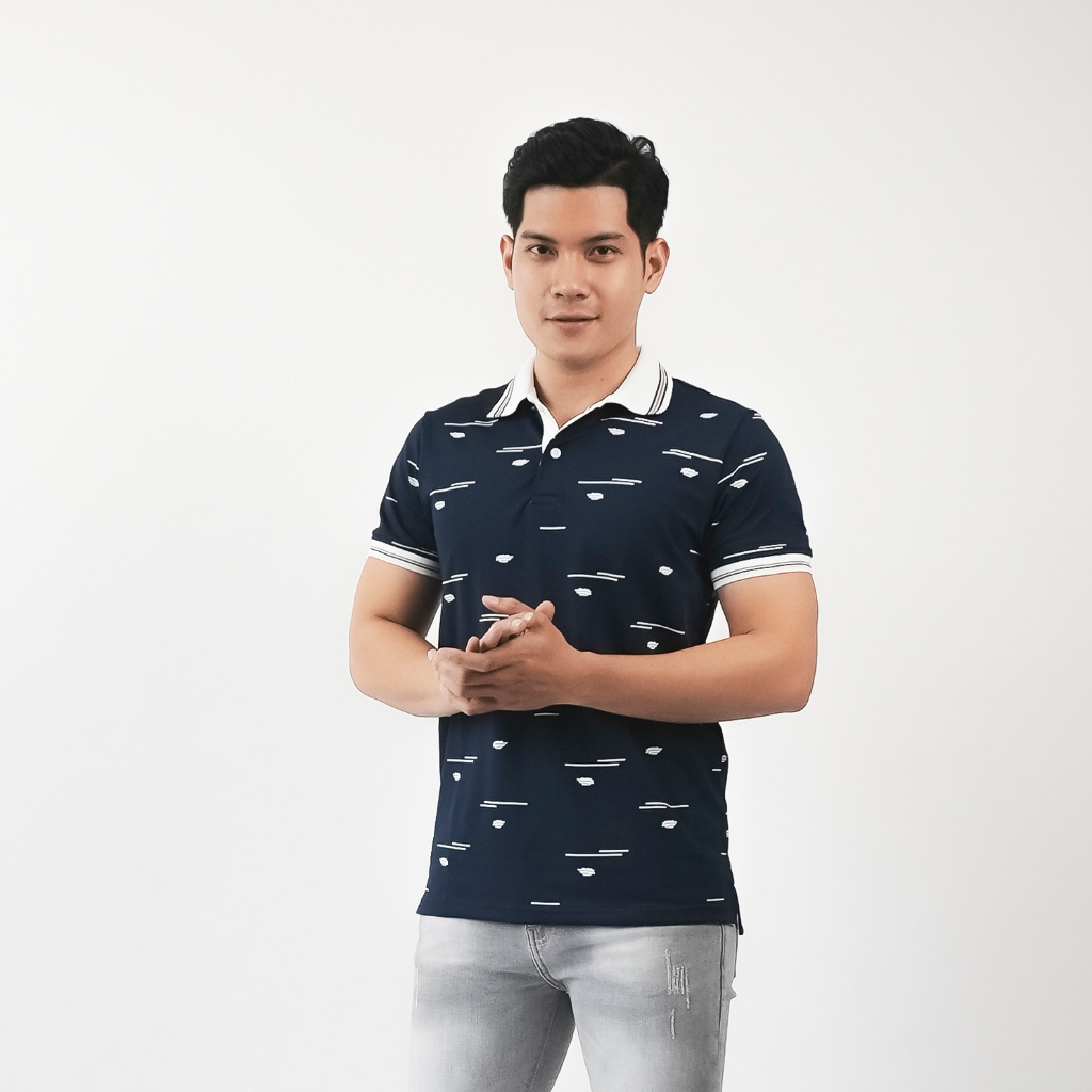 Polo nam họa tiết Sgimstudio, áo thun polo viền basic form rộng thoải mái trẻ trung và lịch lãm | Sgimstudio