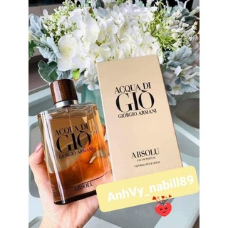 Nước hoa nam Aqua Di Giò Vàng 100ml, dầu thơm lâu body 100ml, hương thơm hoàn hảo thanh khiết