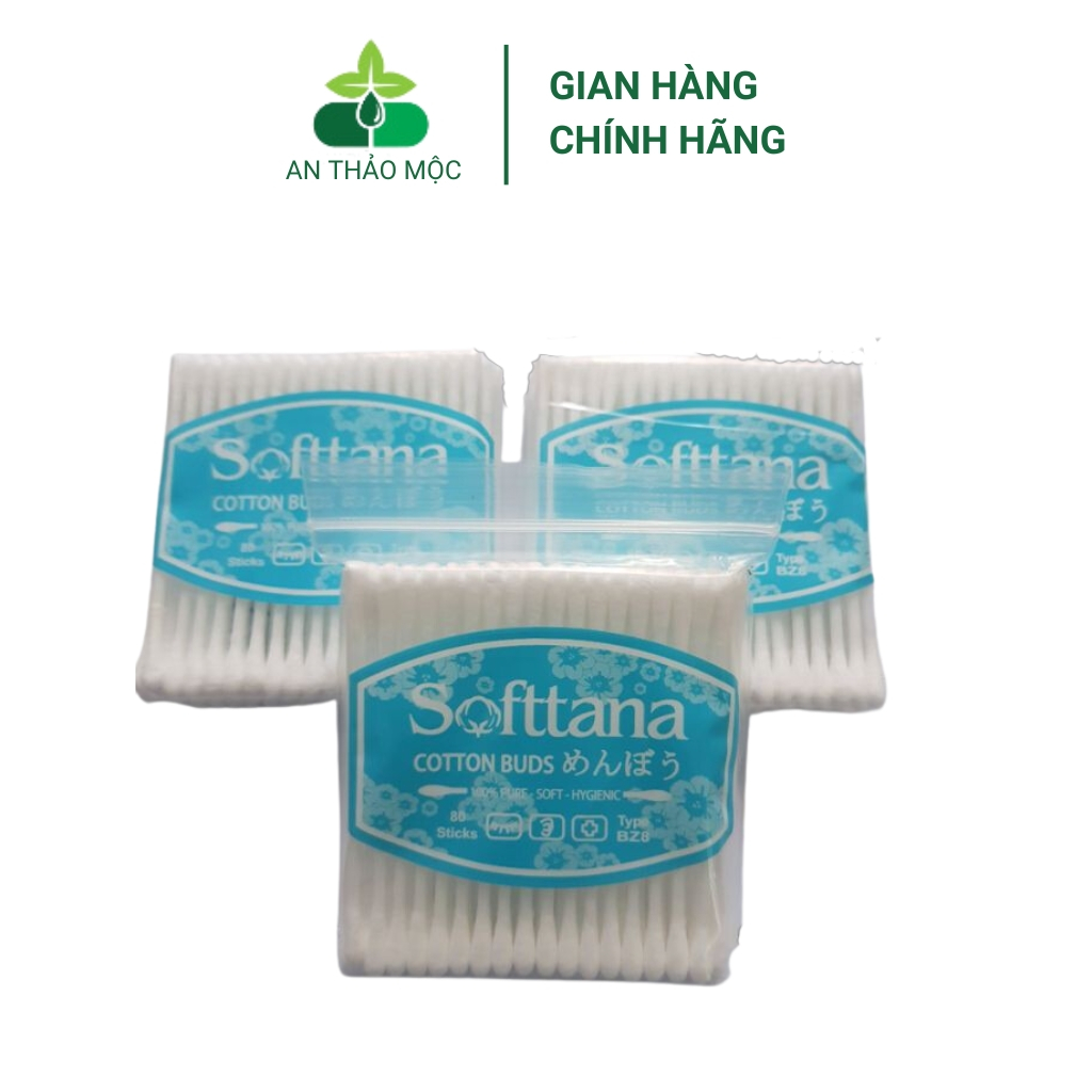 Bông Ngoáy Tai Cho Bé Soft Tana.Tăm Bông Cho Bé,Bông Lau Tai Người Lớn