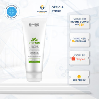 Sữa rửa mặt babe stop akn purifying cleansing gel 200ml cho da mụn