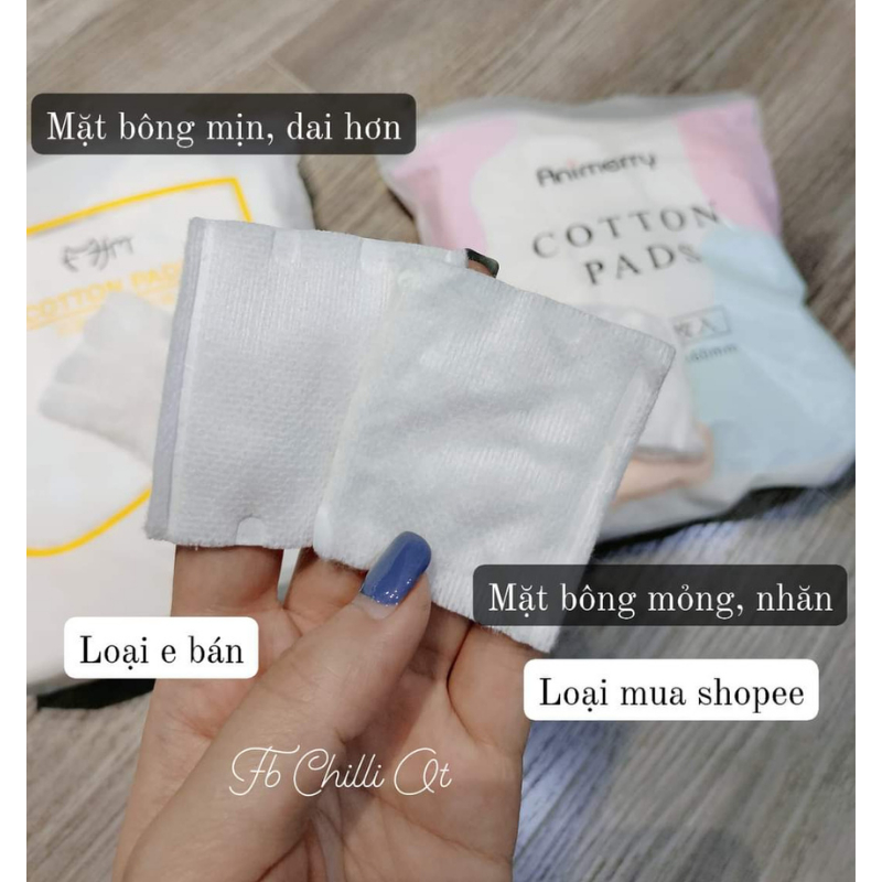 Bông Tẩy Trang Nội Địa Trung Cotton Pads 222 Miếng Giá Rẻ Mềm Mại, Bông Dai, Không Xơ Mủn