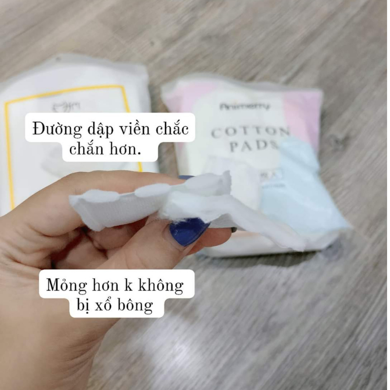 Bông Tẩy Trang Nội Địa Trung Cotton Pads 222 Miếng Giá Rẻ Mềm Mại, Bông Dai, Không Xơ Mủn