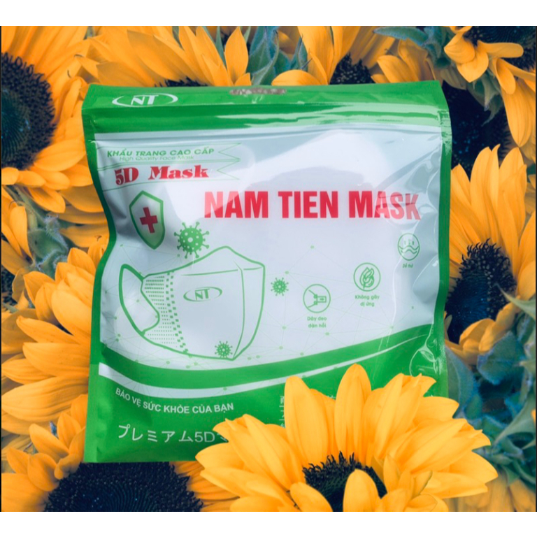 Thùng 100 chiếc khẩu trang 5D 3 lớp kháng khuẩn