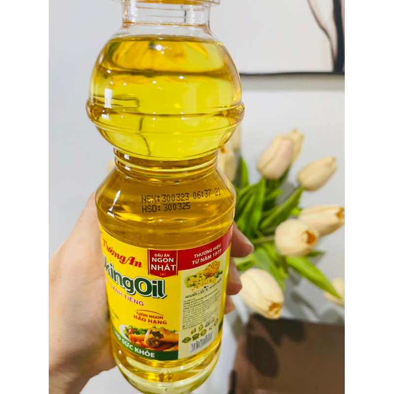 Dầu ăn Tường An Cooking Oil chai 1L, 400ml