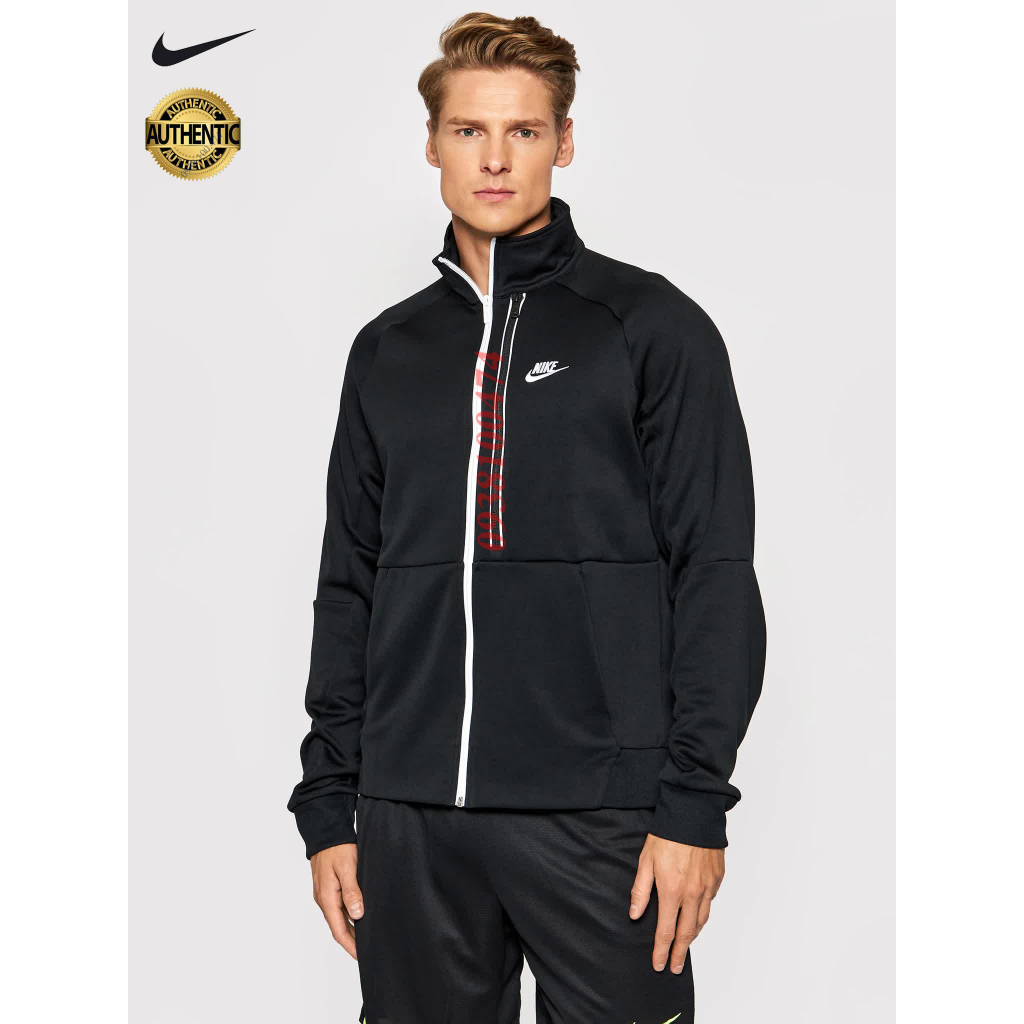 Áo khoác hoodie nam Nike chính hãng 1 lớp màu đen có mũ trùm đầu vải thun nỉ mềm mại thoải mái