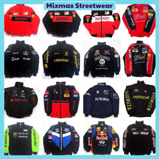 [ORDER-BAO CHẤT] Áo khoác phao đua xe F1 Varsity jacket thêu chữ nhiều mẫu thể thao chống gió-áo đi phượt siêu ấm