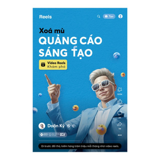 Sách - xóa mù quảng cáo sáng tạo - video reels khám phá