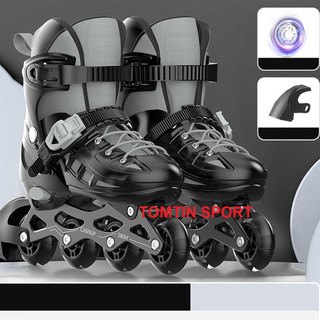 Giày trượt patin trẻ em Sway T10A bánh sáng led tặng kèm bảo hộ chân tay - TOMTIN SPORT