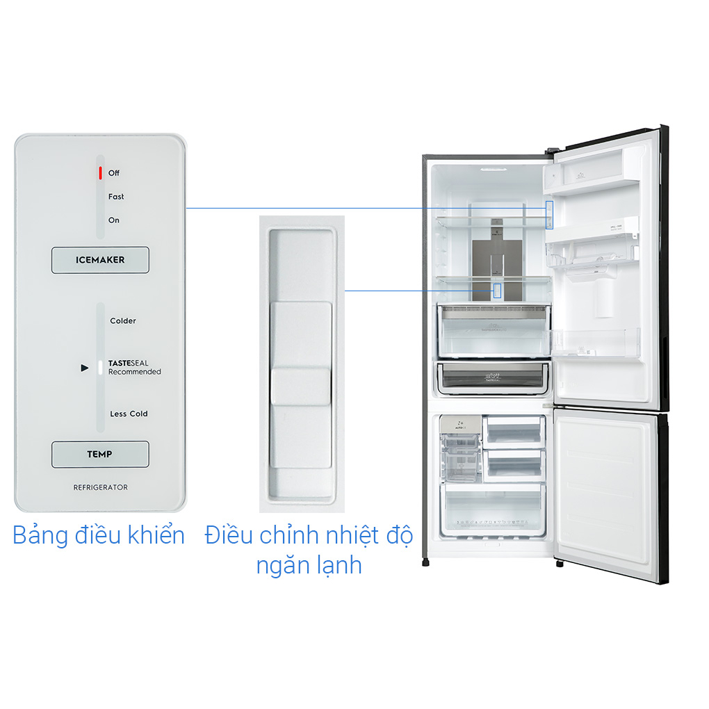 Tủ lạnh Electrolux Inverter 335 Lít EBB3762K-H 2021