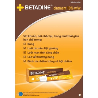 Tuýp mỡ sát khuẩn Betadine Ointment 10% Povidone-Iodine - 40g
