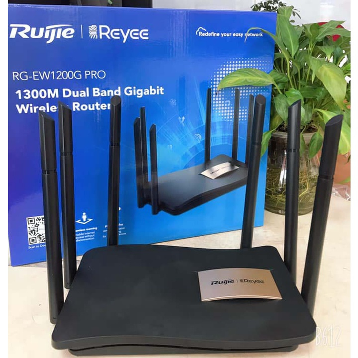 Bộ Phát Sóng WIFI RUIJIE REYEE RG-EW1200G| RG-EW1200G PRO - Hỗ trợ 2 băng tần 2.4GHz và 5GHz