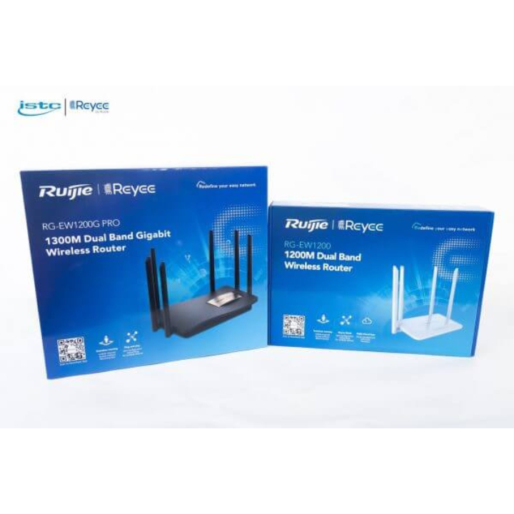 Bộ Phát Sóng WIFI RUIJIE REYEE RG-EW1200G| RG-EW1200G PRO - Hỗ trợ 2 băng tần 2.4GHz và 5GHz