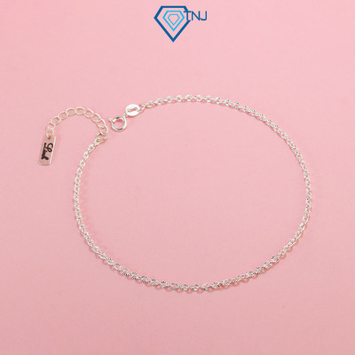 Lắc chân bạc nữ TNJ đơn giản khắc tên theo yêu cầu LCN0106 - Trang Sức TNJ