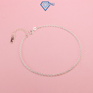 Lắc chân bạc nữ TNJ đơn giản khắc tên theo yêu cầu LCN0106 - Trang Sức TNJ