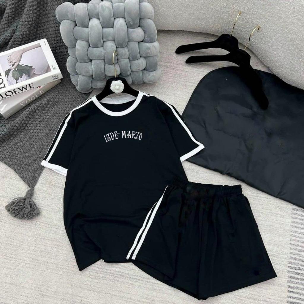 Set thun hè "LOVE DEMA" 14-48kg cho bé gái 4-14 tuổi. Thoáng mát, co giãn, thấm hút mồ hôi. STG19