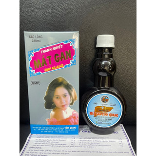 Thanh Huyết Mát Gan Vĩnh Quang chai 280ml Hỗ trợ thanh nhiệt, giải độc, mát gan, bổ gan