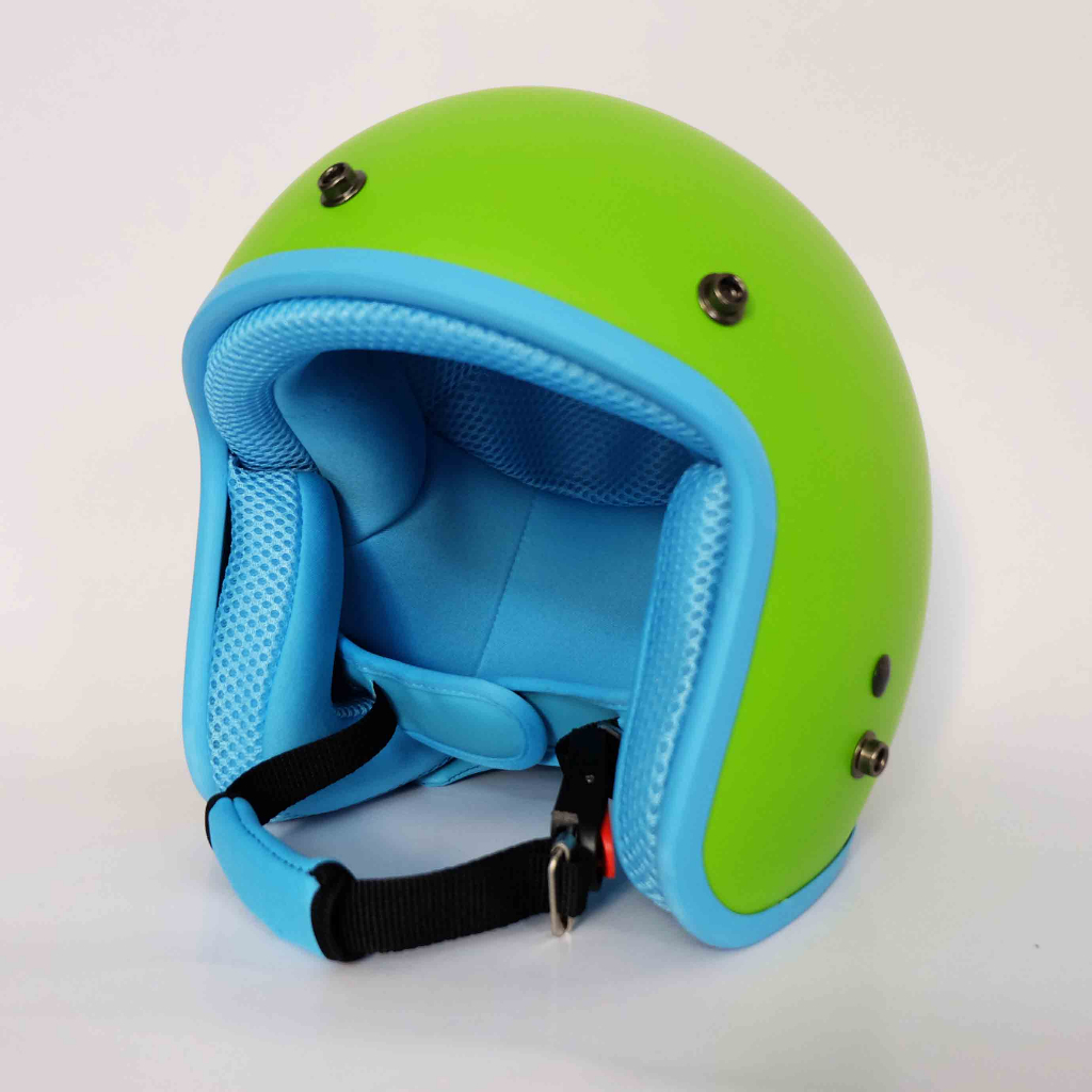 Mũ Bảo Hiểm 3/4 đầu Lót Xanh Cao Cấp Như Hình - Hàng CTY-Cam Kết Chất Lượng Giống Hình 100%