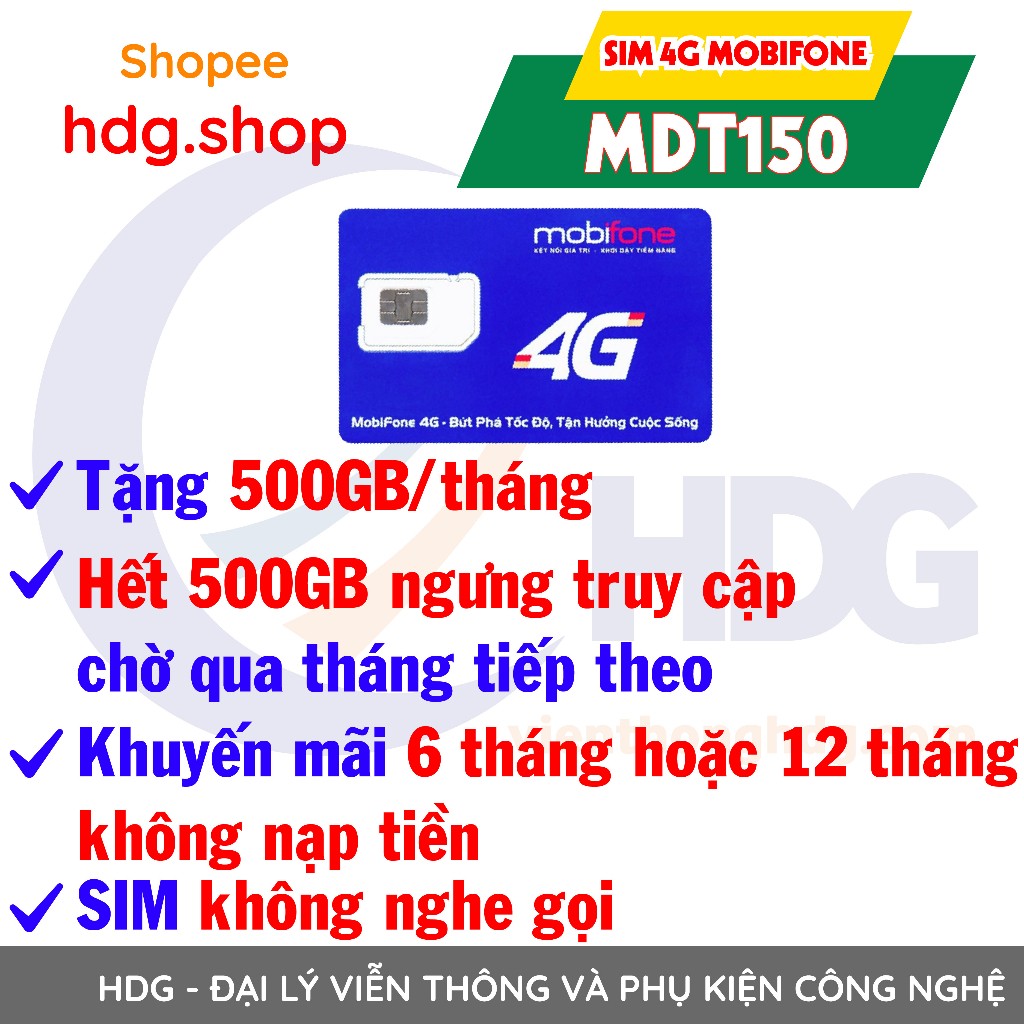 Sim 4g mobifone max băng thông tốc độ cao, miễn phí 1 năm không phải nạp tiền. sim mobi 500gb/tháng 