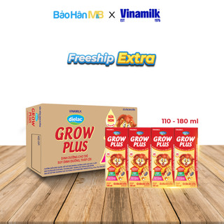 Sữa Bột Pha Sẵn Grow Plus Vinamilk 110ml và 180ml [ Mẫu Mớii]  [ Thùng x48H]  [ date luôn mới ]