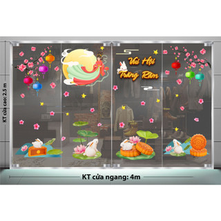 Decal trang trí trung thu 2023