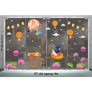 DECAL TRANG TRÍ TRUNG THU 2023