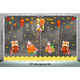 DECAL TRANG TRÍ TRUNG THU 2023