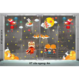 DECAL TRANG TRÍ TRUNG THU 2023