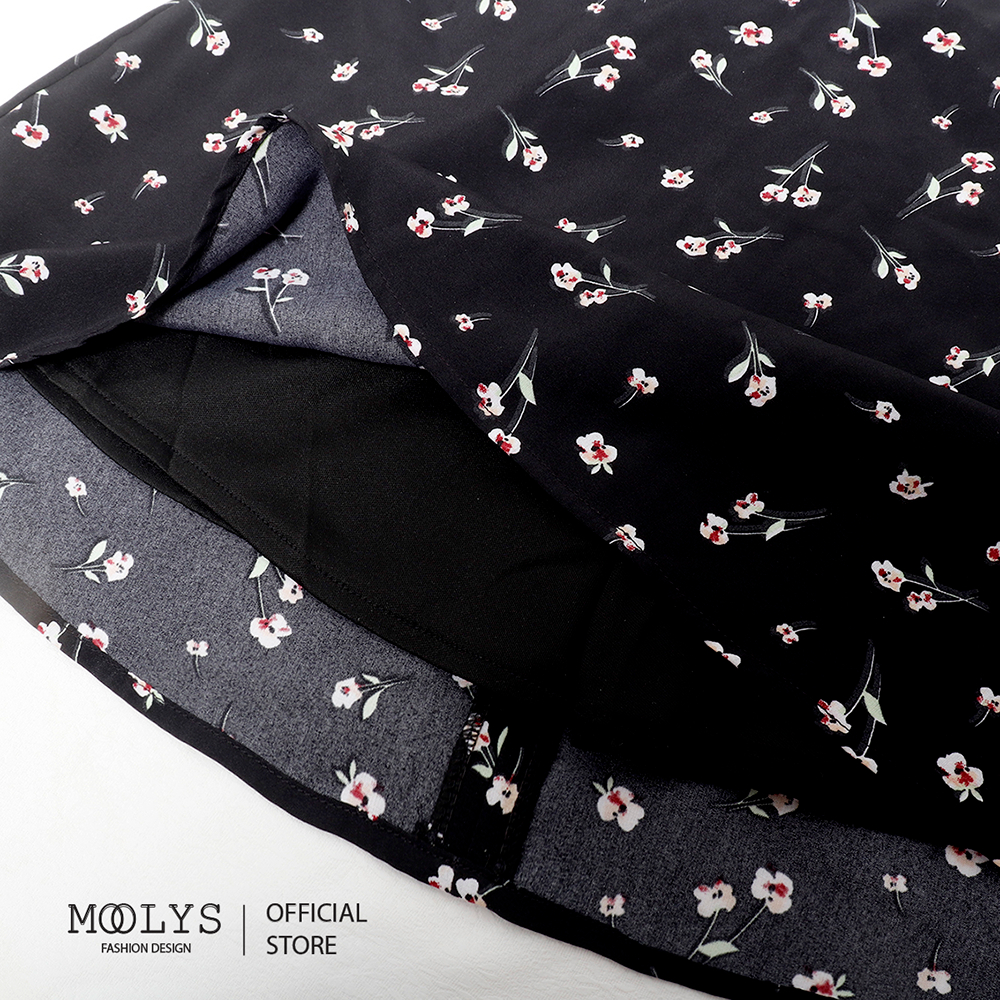 Chân váy hoa nhí dáng chữ A dễ thương MOOLYS MK001