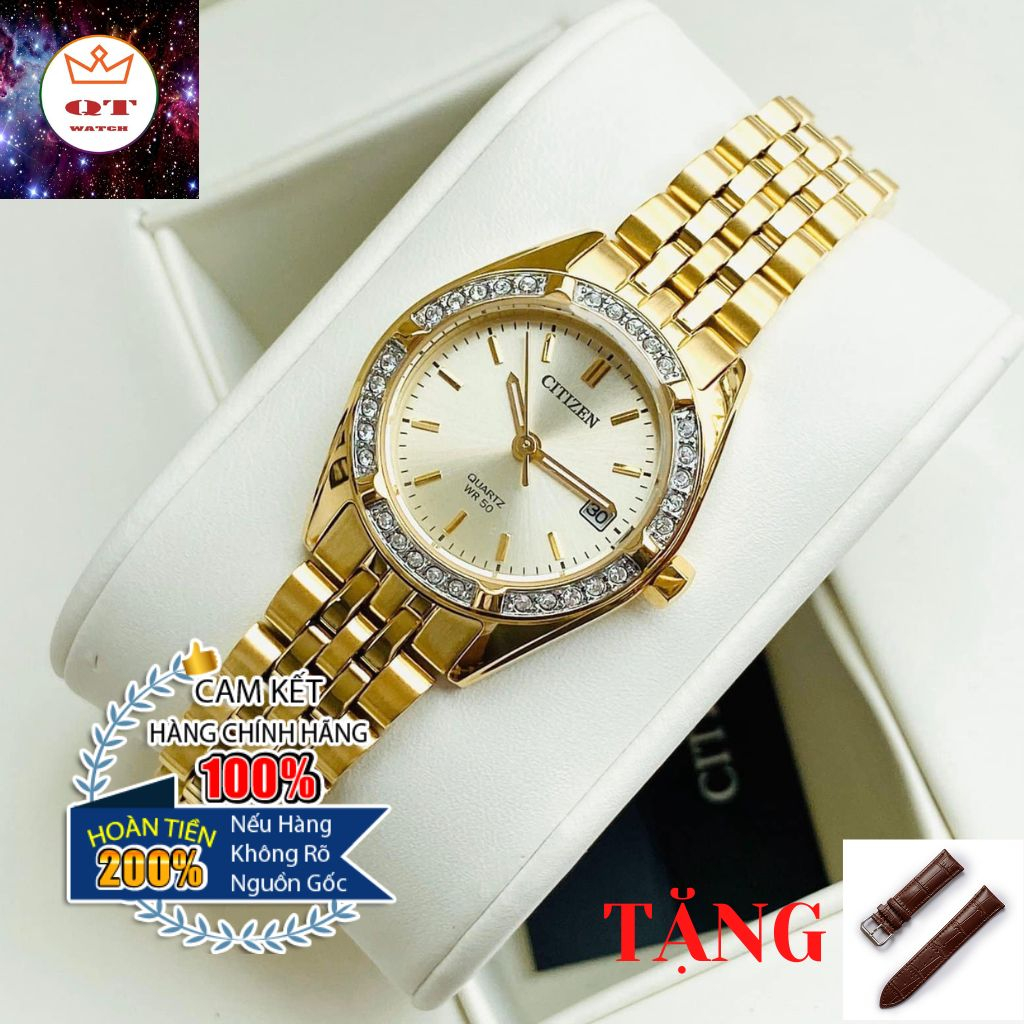Đồng Hồ Nữ Citizen For Lady EU6062-50P Chính Hãng Tặng Kèm Dây Da Cao Cấp