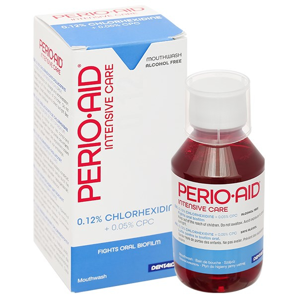 Perio-Aid Nước súc miệng Intensive Care giúp nướu răng chắc khỏe chai 150ml-500ml