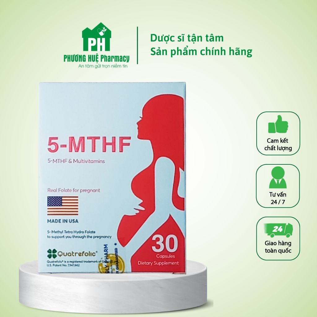Viên uống 5-MTHF, hỗ trợ mẹ bầu giảm nguy cơ sinh non, hỗ trợ mẹ trong giai đoạn bầu