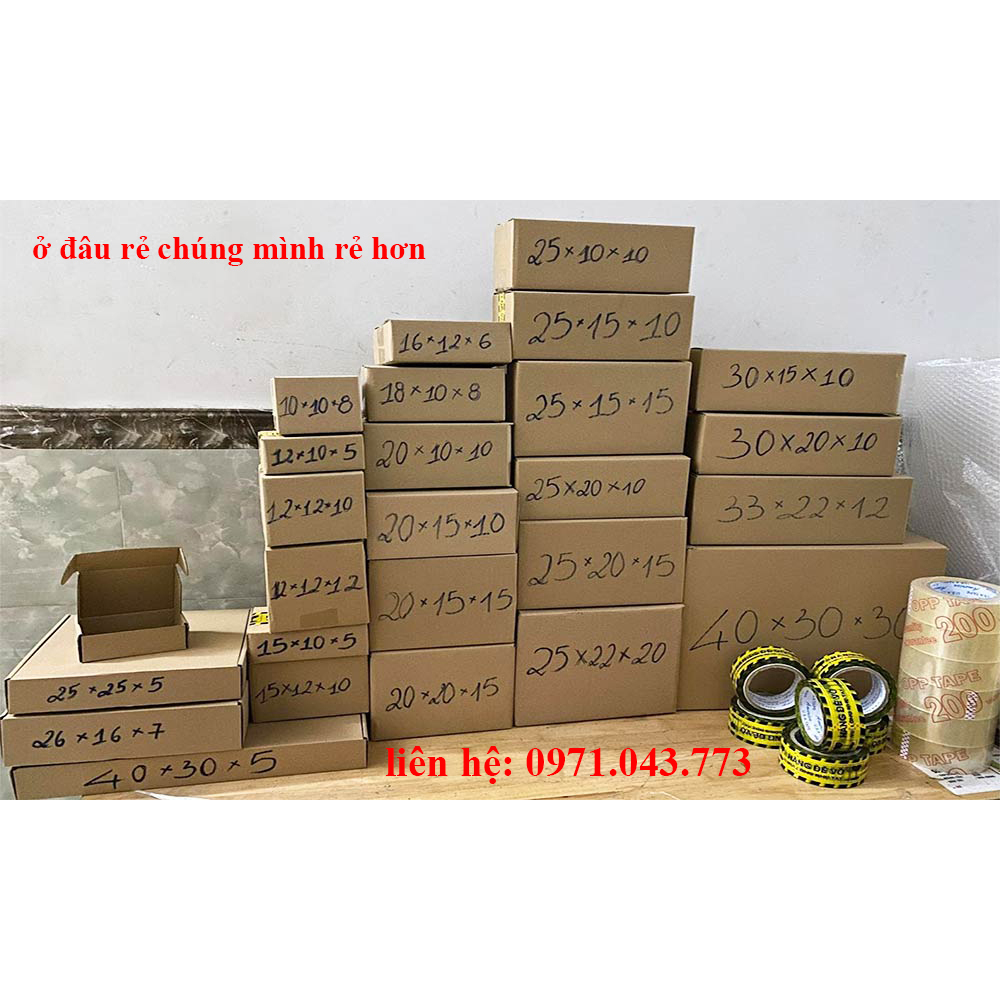 Hộp carton đóng hàng, hộp giấy thùng carton gói hàng tại Gumato giá rẻ nhất thị trường