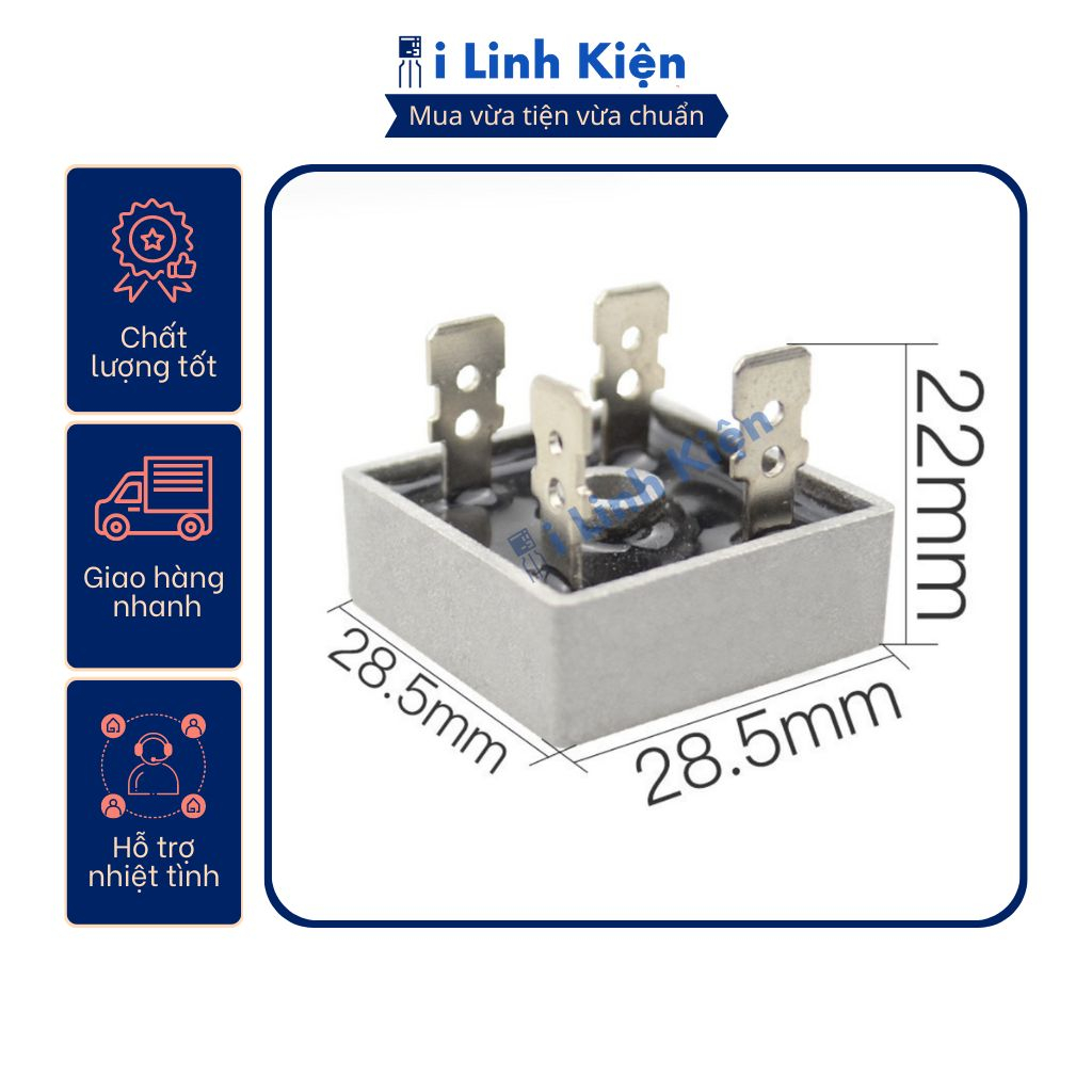 KBPC5010 Diode cầu 50A 1000V DIP-4 chính hãng SEP chân đồng