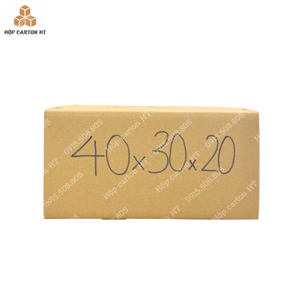 40x30x20 hộp carton đóng hàng thùng giấy carton gói hàng giá rẻ - Hộp carton HT