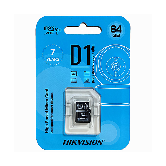 Thẻ nhớ HIKVISION 64GB microSD HS-TF-C1(STD)/HS-TF-D1 class 10, up to 92mb/s, chuyên camera wifi, điện thoại - BH 7 năm