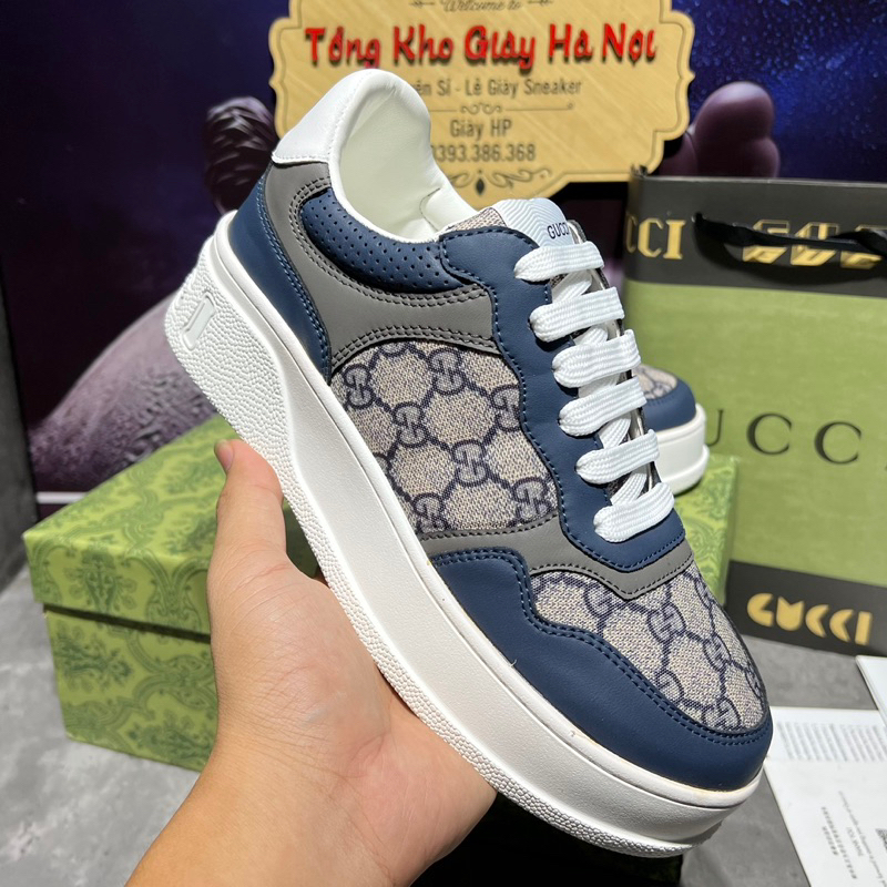 GIÀY GUCCI-XANH THAN NÂNG CHIỀU CAO- QUẢNG CHÂU CAO CẤP